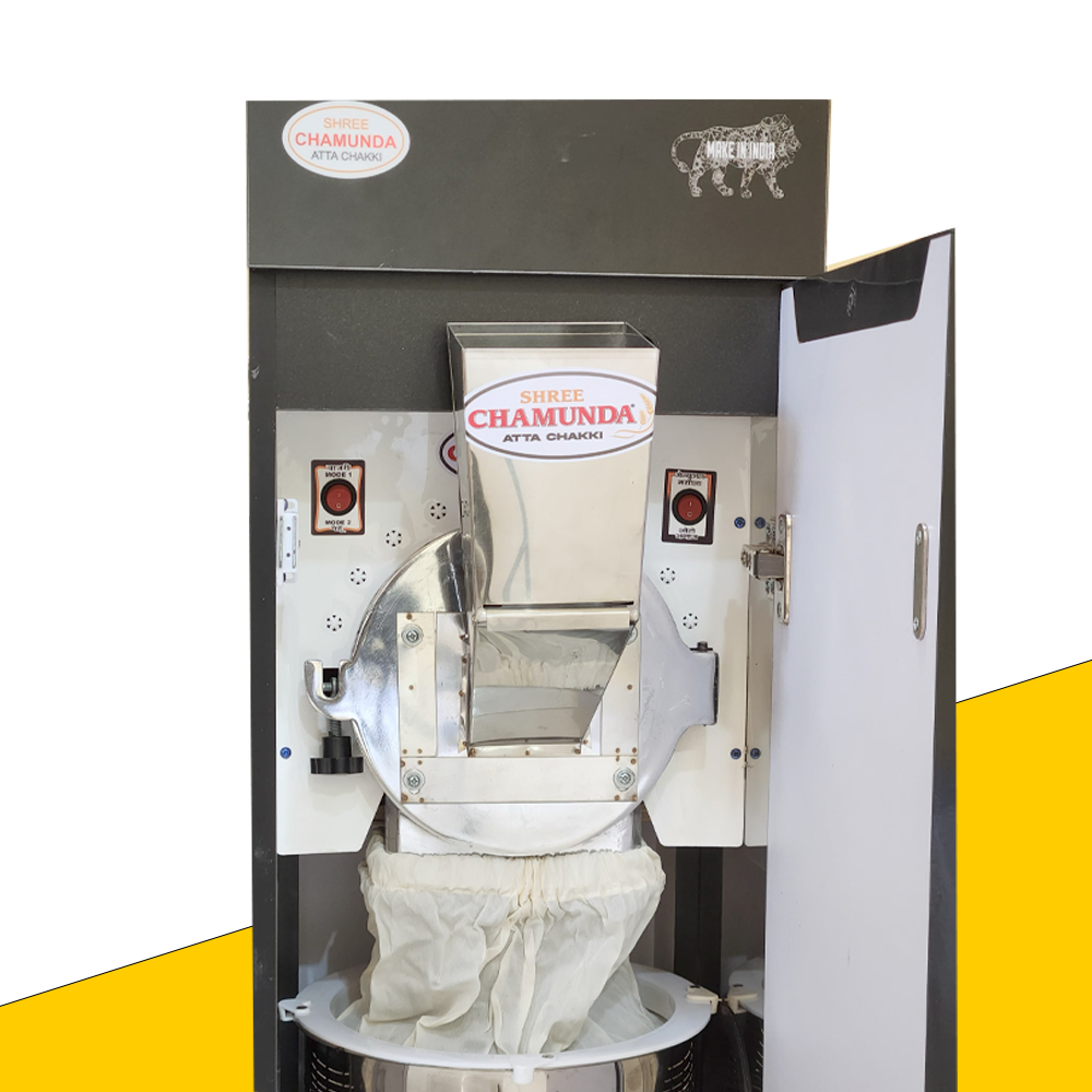 Shri Chamunda Aata Chakki 6.5kg,2IN1,1,H.P ( S ultra model )  Automatic Domestic Flour Mill, Atta Chakki-0.75 Unit/hr-1HP S ultra Flourmil